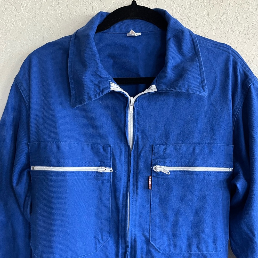 Amovis Blue Cotton Jumpsuit Size M
